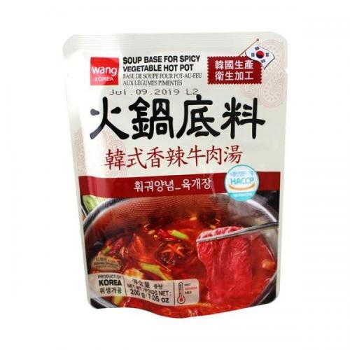 KR 火锅底料 韩式香辣牛肉汤 200g