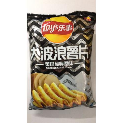 乐事 大波浪薯片 美国经典原味 70g