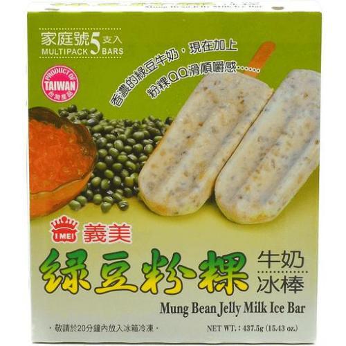 义美 绿豆粉粿牛奶冰棒  437.5g