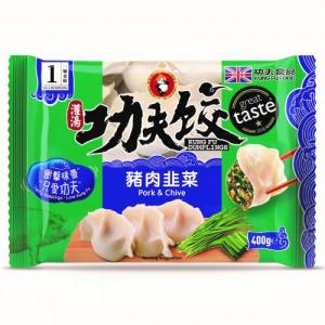 功夫水饺 猪肉韭菜 400g （九折优惠）