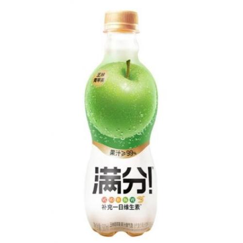 元气森林满分 微气泡果汁 青苹果味 380ml