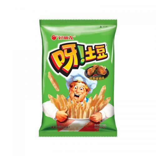 好丽友 呀土豆 通心薯条 滋香烤鸡味 70g