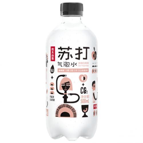 农夫山泉 苏打气泡水 白桃味 500ml
