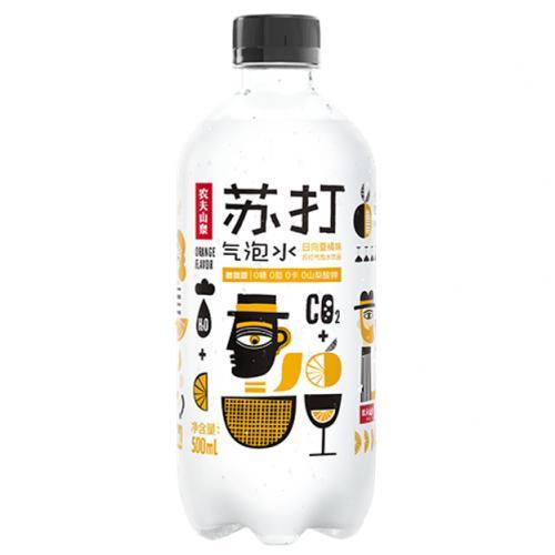 农夫山泉 苏打气泡水 夏橘味 500ml