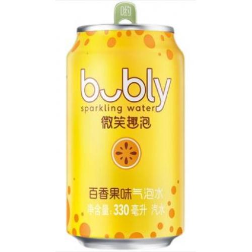 微笑趣泡 气泡水  百香果味 330ml