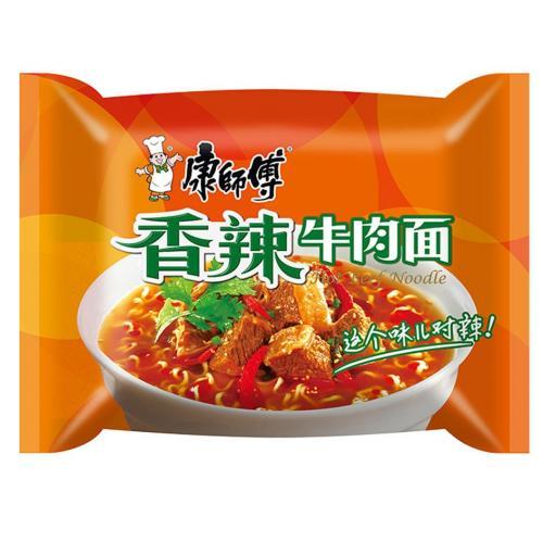 减价 康师傅 香辣牛肉面 104g BBD：27/06/2025