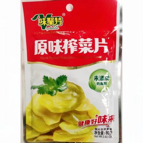 味聚特 原味榨菜片 80g