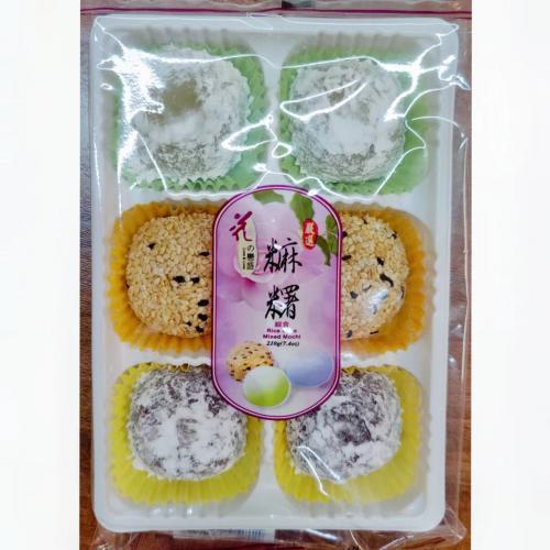 花之恋语 综合麻糬 （芋头，绿茶，芝麻味）210g