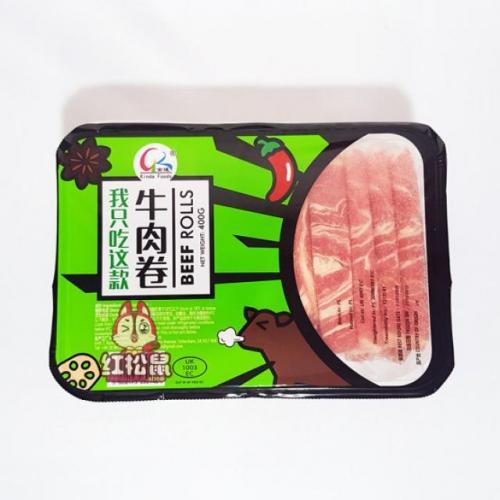 金达 火锅牛肉卷 400g