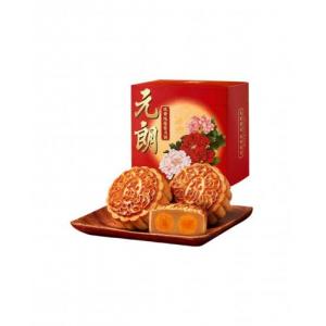 元朗 双黄纯莲蓉月饼 4个 720g