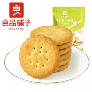 良品铺子 天日盐小圆饼 咸饼 102g