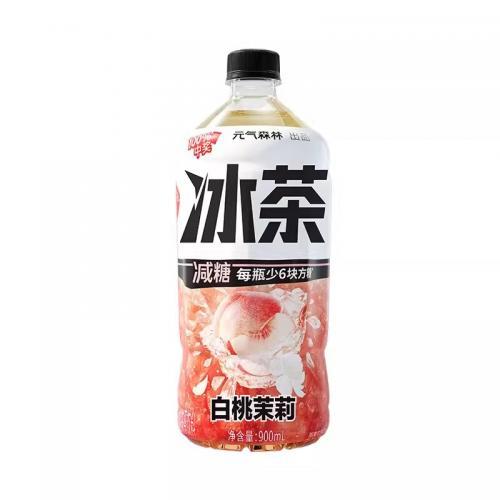 元气森林 冰茶 白桃茉莉 900ml 大瓶装
