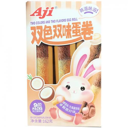 AJI 双色蛋卷 生椰拿铁 162g